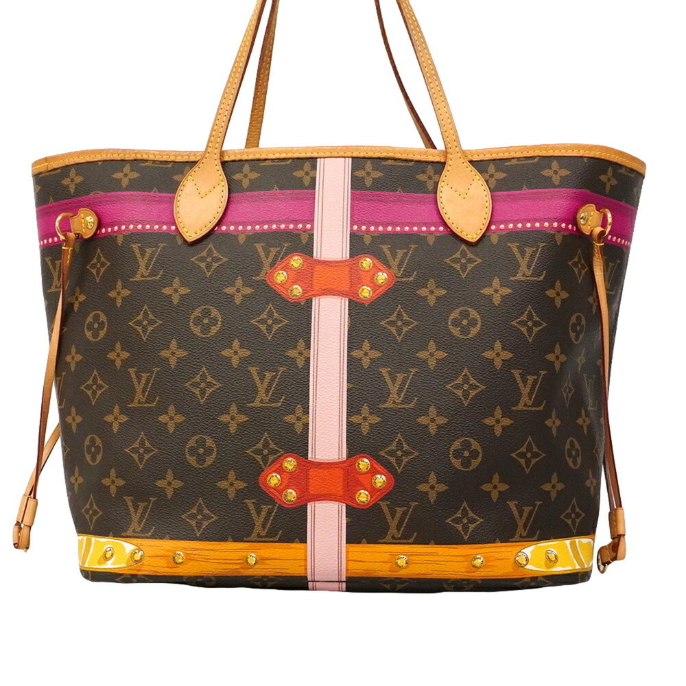 Louis Vuitton Monogram Summer Trunk Neverfull MM Tote Bag M41390 Brown Women's - Picture 13 of 13